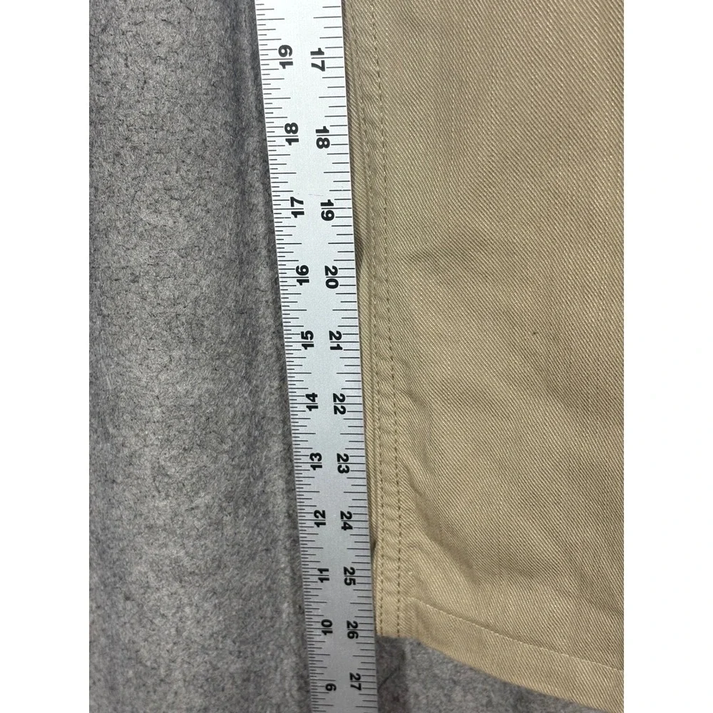 Signature by Levi Strauss Mens Straight Leg Khaki Tan Cotton Pants 42 x 26